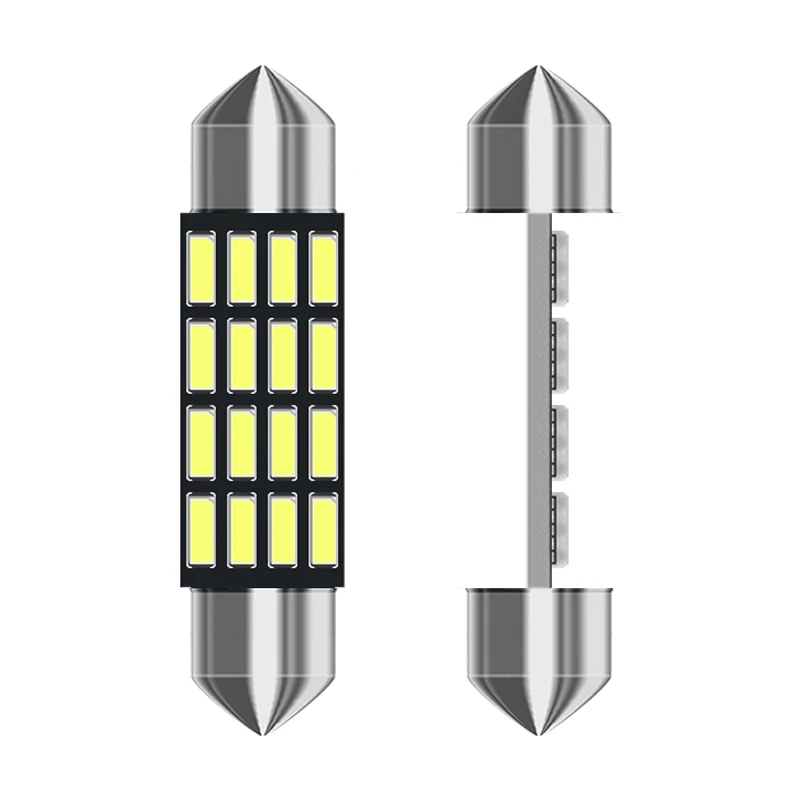 100Pcs ���� c5w LED 31 36 39 41 mm 16 led ���� 4014 SMD ���� ���� �ڵ��� ���׸��� ���� DC 12V