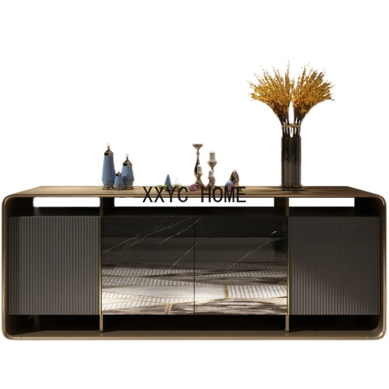 

Solid Wood Entrance Cabinet Italian Simple Sideboard Cabinet Entry Door Living Room Storage Decoration