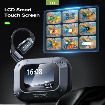【AI Translator Earbuds】HTC NE25 Bluetooth Earphones LCD Touch Screen Sport Wireless Headphones Long Life with HD Mic 4