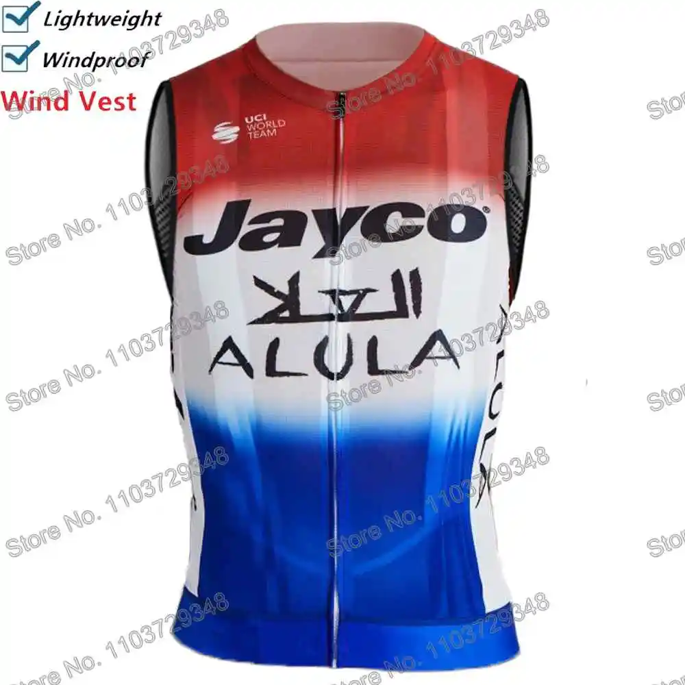 Jayco Alula Netherlands Swiss Cycling Vest Windbreaker Men Wind Vest Summer Road Bike Jersey Sleeveless MTB Bicycle Jacket