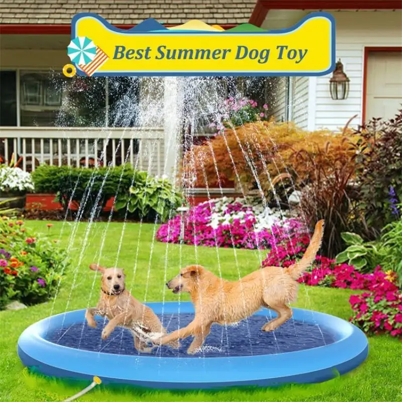 Inflatable Dog Splash Mat 4