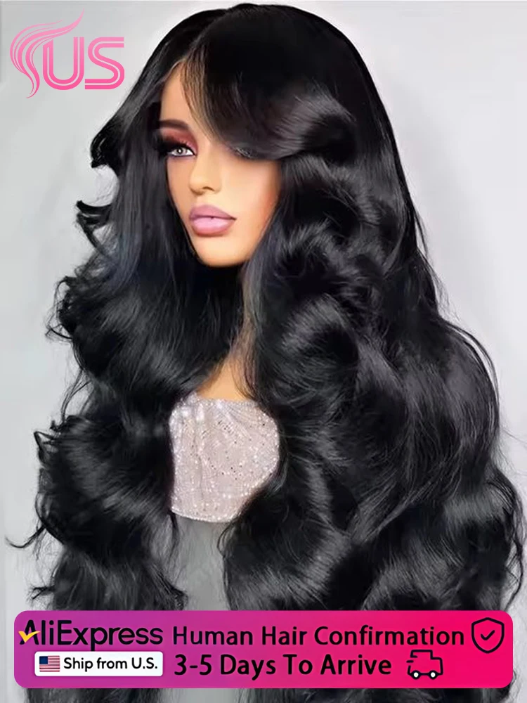 13x6 Body Wave Human Hair Lace Front Wig 13x4 Hd Transparent Lace Frontal Wig 200% Density Pre Plucked Wigs For Black Women 1