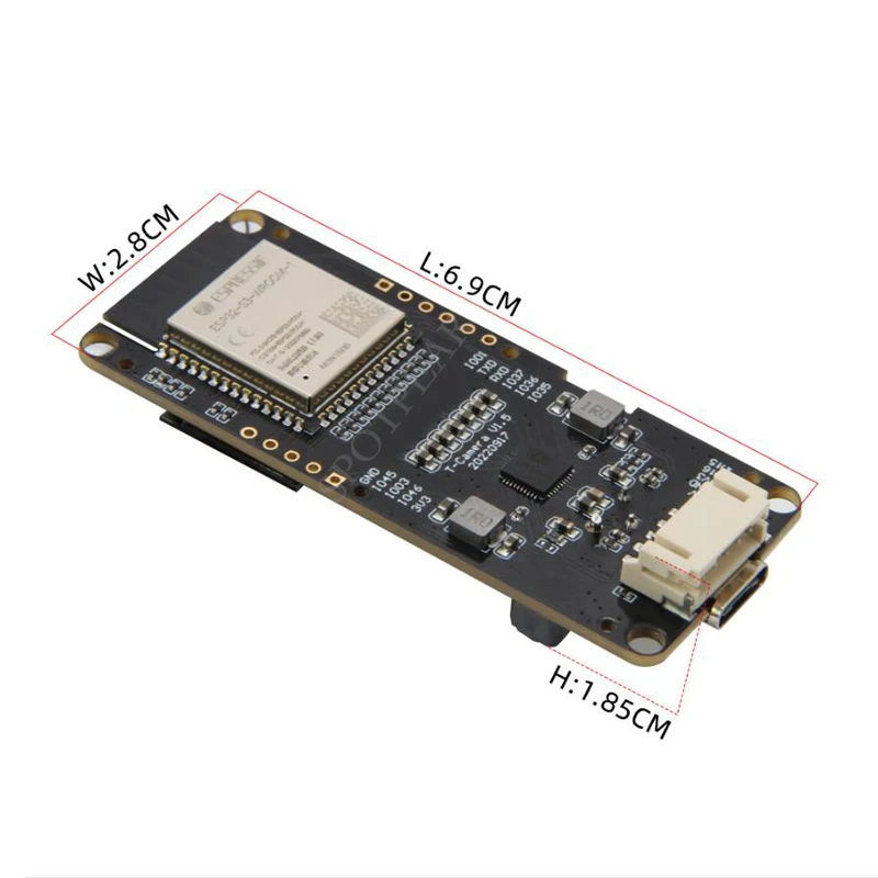 ESP32-S3    T-Camera-S3, 0.96 ġ OLED ÷, OV2640 ī޶ 