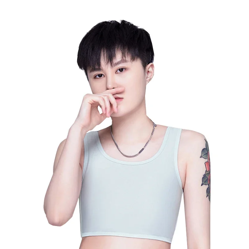 Chest Binder HaleyChan 3 Rows of Hook Mesh Breathable Plus Size Chest Binder for Tomboy Trans Lesbian Crossdresser FTM Corset Strapless Top