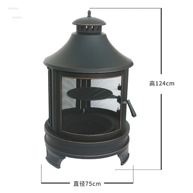 Kültéri Kerti Barbecue Tűzhely Teraszfűtők Háztartási Beltéri Tűzifa Faszén Grill Fűtő Kályha Tábor Fűtés - Image 5