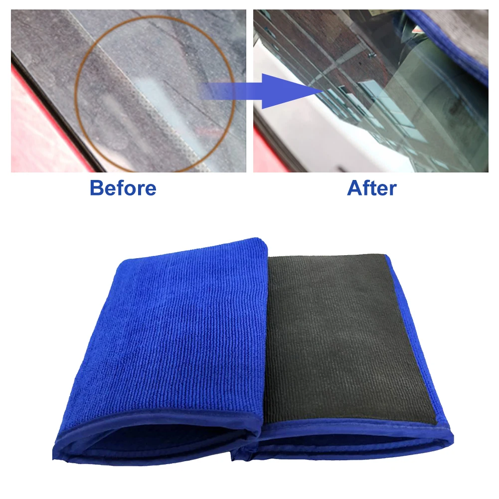 Microfiber Car Towels Microfiber Cleaning Gloves Car Cleaning Gloves Car Polishing Cloth Towel Clay Cloth Car Washing Decontamination Volcanic Mud To Remove Rust Cleaning Gloves Supplies