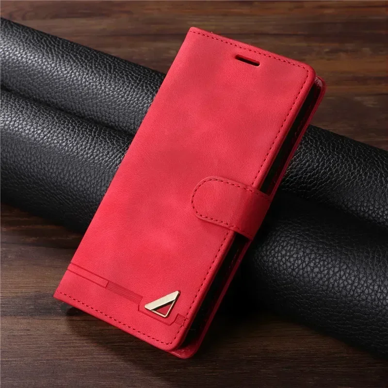 Luxury Leather Wallet Phone Case with Card Slots - Elegant Flip Cover Etui