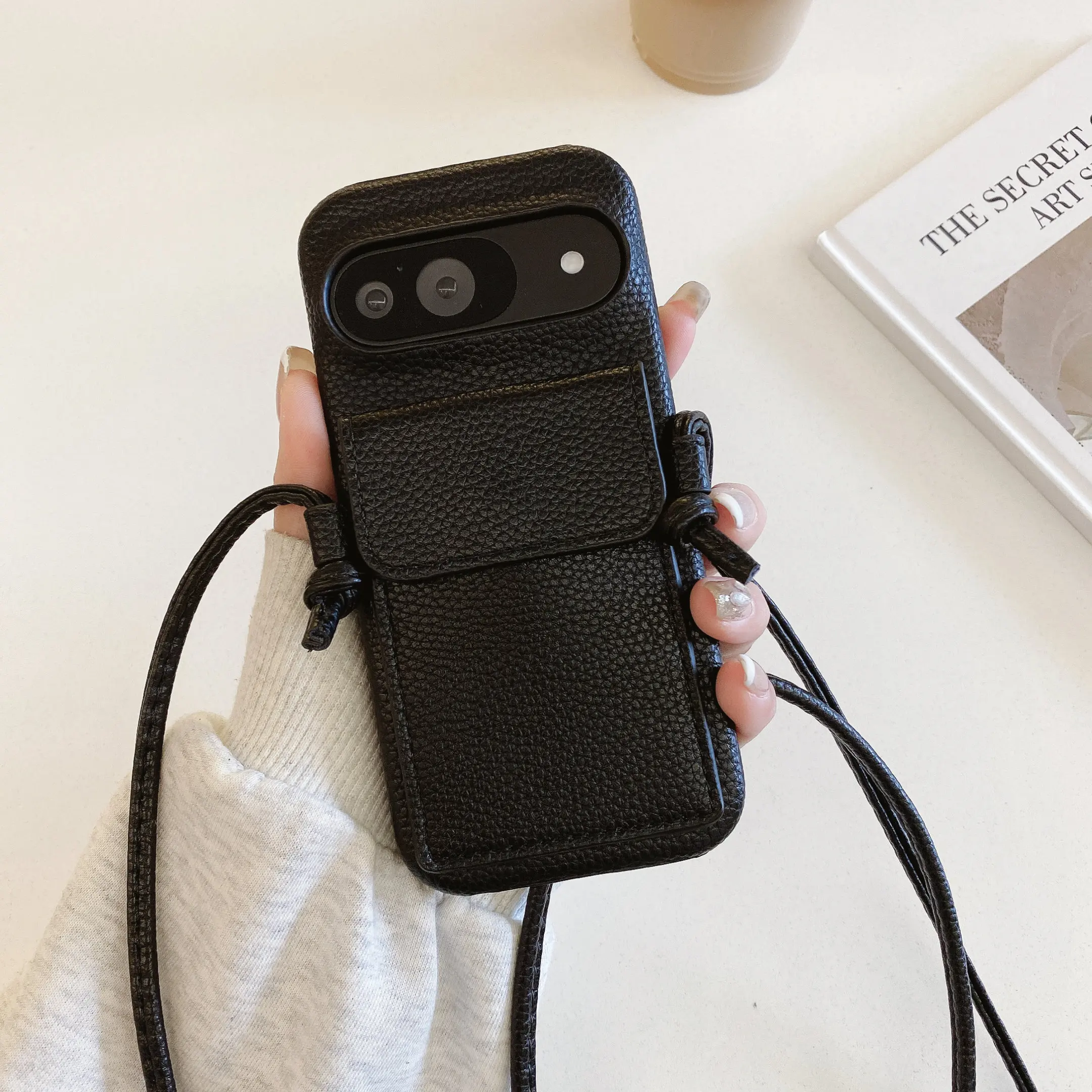 Crossbody Phone Case With Card Holder Wallet For Google Pixel_voghion.com