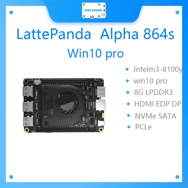 LattePanda 알파 864s Win 10 프로 활성화, 초소형 궁극의 윈도우, 리눅스 장치 살 수 있는곳