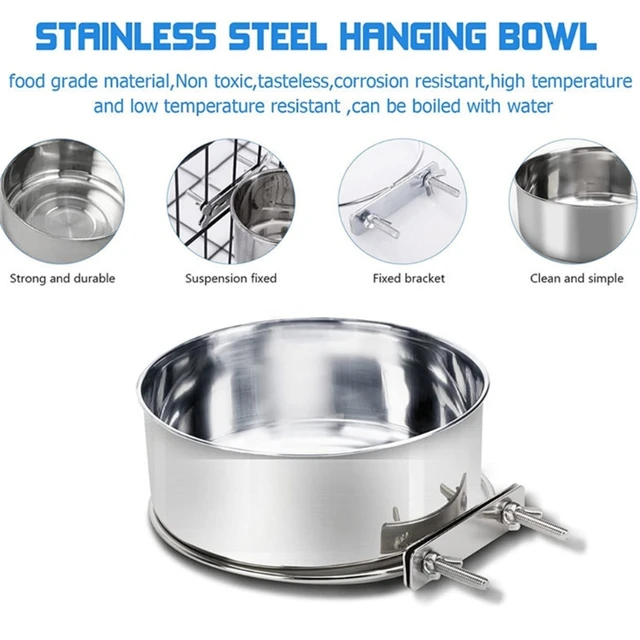 Hanging Water Dispenser Food Bowl Cage Mount for Dog Cat Pet Supplies Detachable Hanging Water Bowl Y5GB 4