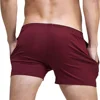Men's Running Workout Active Shorts Cotton Gym Training Lounge Sleep Bottoms Elastic Waist Casual Pajama Pocket Jogger Home Wear 4