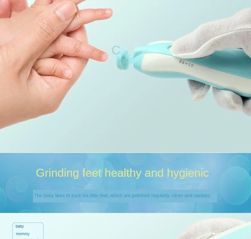 Baby Healthcare Kit Newborn Nail Trimmer Electric Baby Manicure Pedicure Cutter Scissors Care Set New Born Care Products