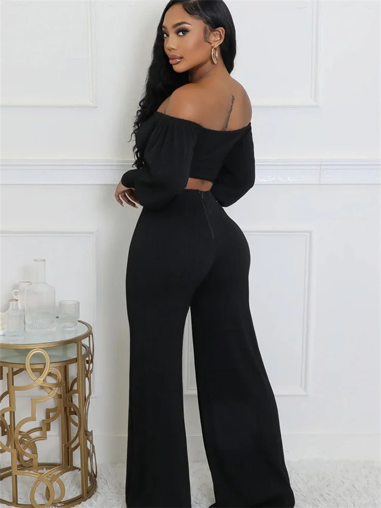 Wmstar Two Piece Set Women Pants Sets Casual Crop Top Loose Zipper Long Sleeve Autumn Outfit New Style Wholesale Dropshipping