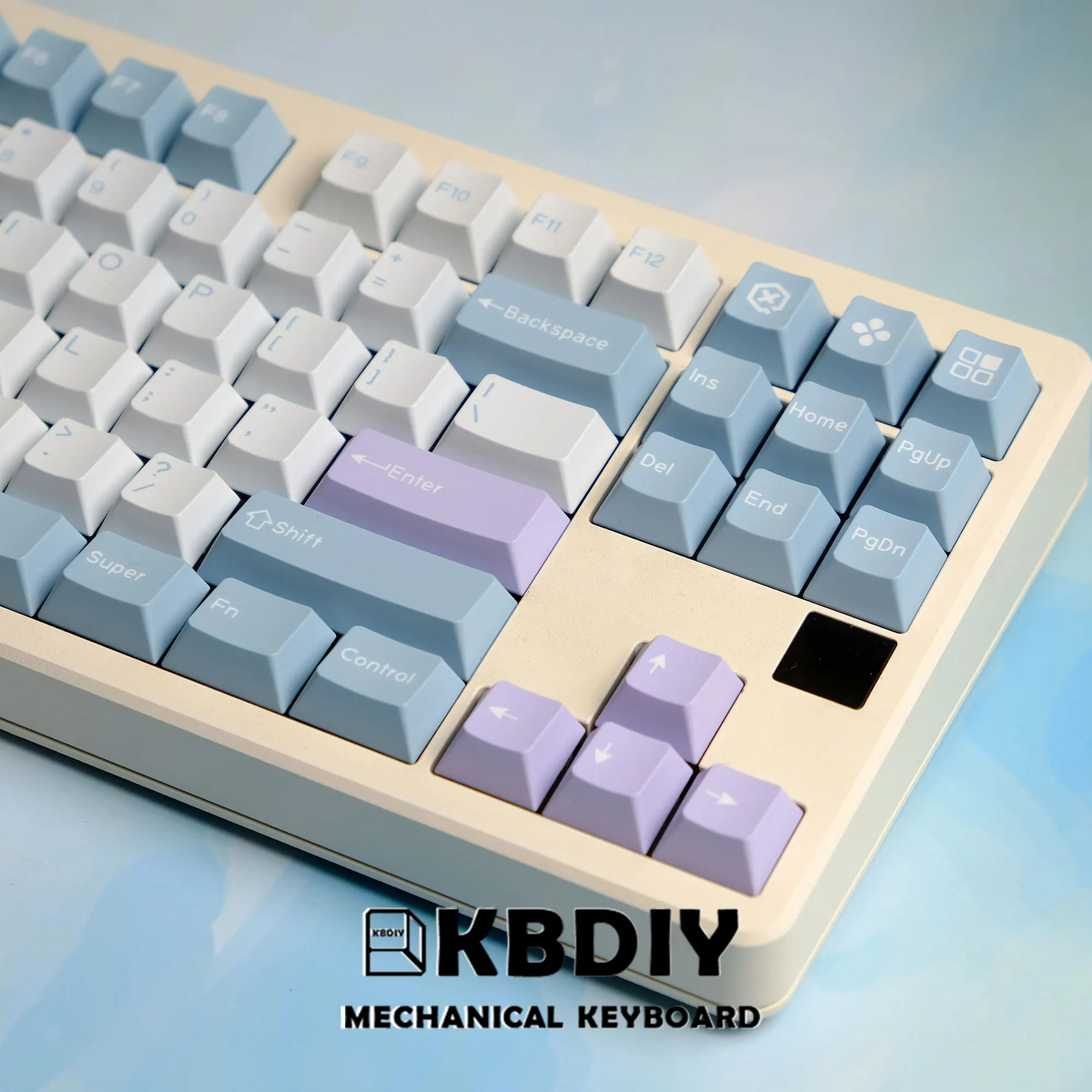 Conjunto de Teclas Kbdiy-gmk Illusion 177 Teclas Perfil Cereja Pbt Dye-sub Tiro Duplo para Teclados Mecânicos de Jogos Iso K500
