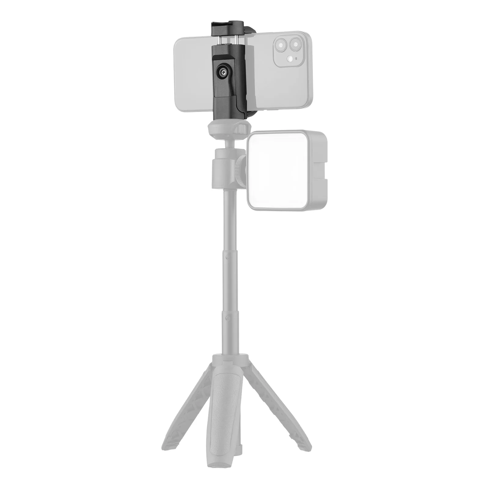 Camera holder Universal Phone Holder Foldable Adjustable Rotatable Phone Clip Tripod Mount 1/4 Inch Screw Hole Cold Shoe Mount for Tripod