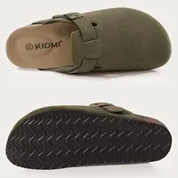 KIDMI Suede Clogs for Women Men Mules Cork Footbed Sandals With Arch Support Fashion Nonslip Outdoor Beach Slippers Home Shoes - Image 3
