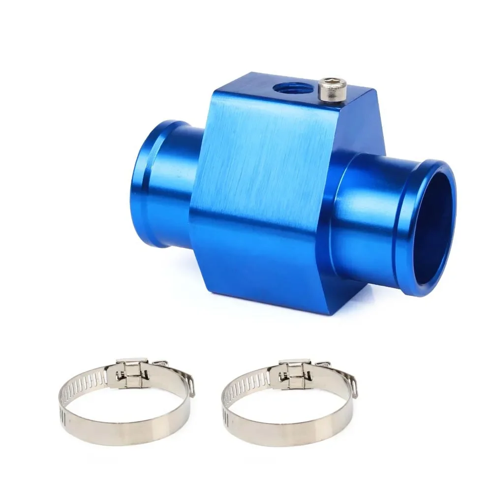 Digital temperature gauge 12V 24V Digital Water Temperature Gauge Volt Water Temperature Sensor 1/8NPT Head Plug Joint Pipe Sensor Radiator Hose Adapter
