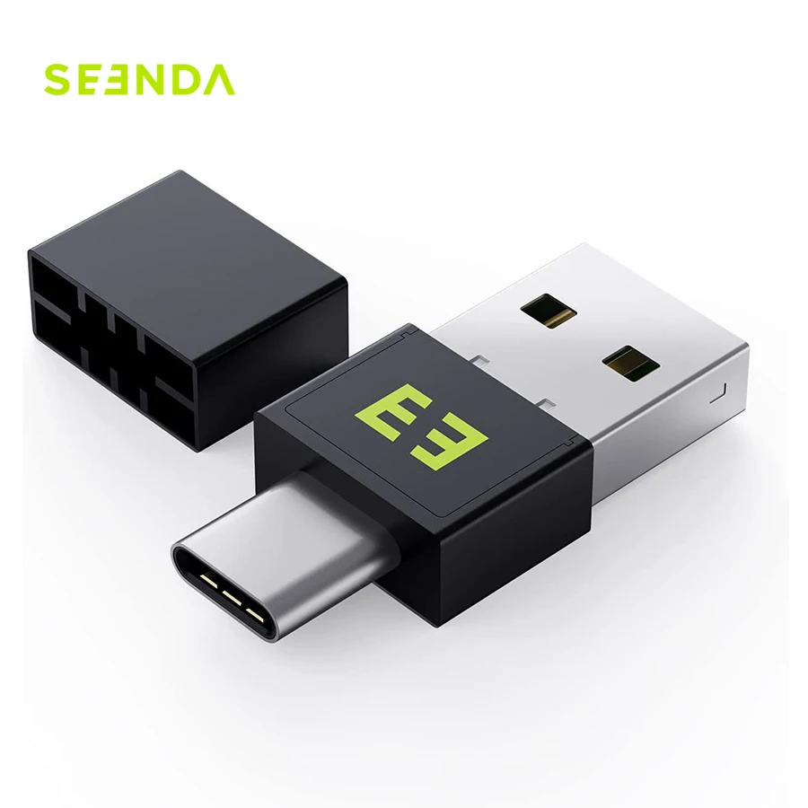 Seenda Mouse Jiggler Undetectable Shaker Mechanical Driver-Free USB and Type C 2 in 1 Mause Mover Movement Tiny Simulator Mini