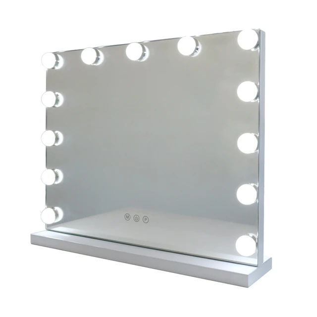 20X17 inch Lighted Makeup Mirror Metal Frame Mirror Vanity Makeup