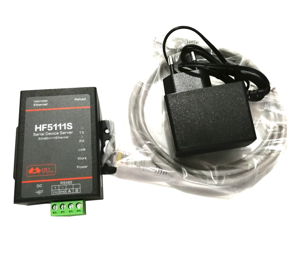 HF5111S Serial Server Industrial Serial Port Server RS485 to Ethernet 3 Sockets Romote Management D2D/MQTT/Modbus цена и фото