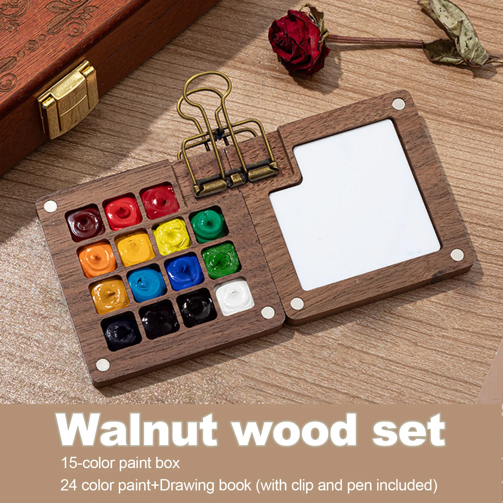 Mini Travel Watercolor Paint Set 1