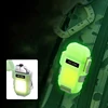 Luminous Transparent Waterproof Lighter Plasma Double Arc Windproof Lighter USB Rechargeable Lighter Outdoor Camping Gift 1