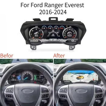 Pantalla LCD Android para Ford Ranger Everest F550 16-24, Velocímetro, Panel de Instrumentos Digital para Automóvil, Tablero de Mandos, Carplay 1