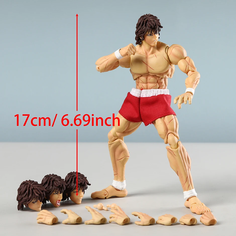 FIGURINE ARTICULÉE BAKI The Grappler Hanma Baki Planet Toys 2001 non