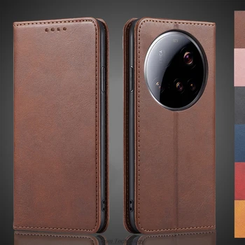 Magnetic attraction Leather Case for Xiaomi Mi 15 Ultra / Xiaomi 17 Ultra Holster Flip Cover Case Wallet Bags Capa Fundas Coque 1