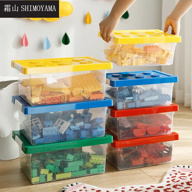 Conteneur de stockage réglable compatible avec Lego, avec couvercle de  plaque de base de construction, mallette de transport pour jouets en  brique, durable - AliExpress