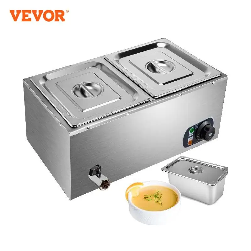 VEVOR Commercial Food Warmer 24QT Bain Marie 1200W Electric Buffet Warmer  Food Warmer for Parties Catering Restaurant - AliExpress
