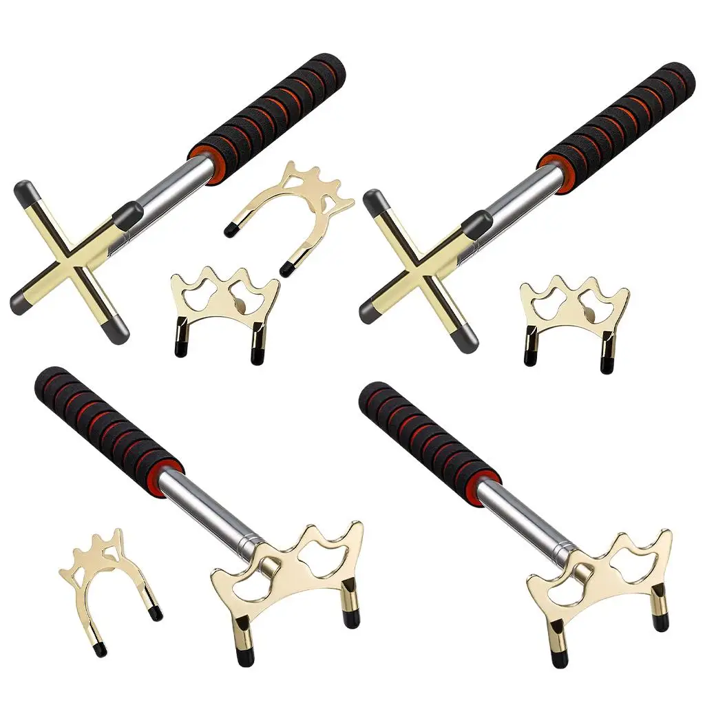 Extendable Billiards Pool Bridge Stick, with Brass Bridge Head, Extends up