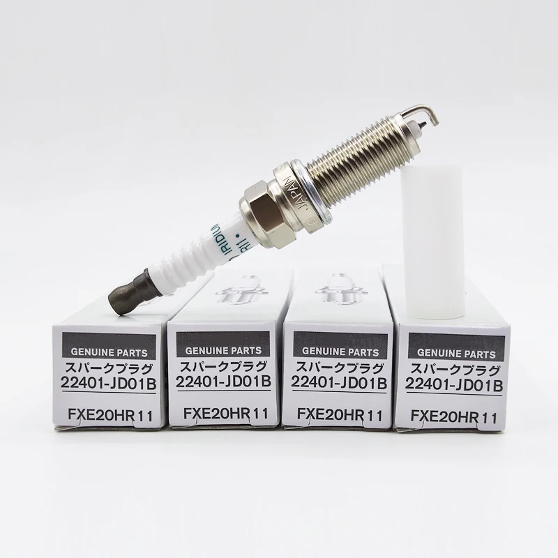 

10PCS 22401-JD01B FXE20HR11 Iridium Spark Plug For Nissan Sentra Qashqai Micra Tiida Note X-Trail Renault Laguna III 22401JD01B