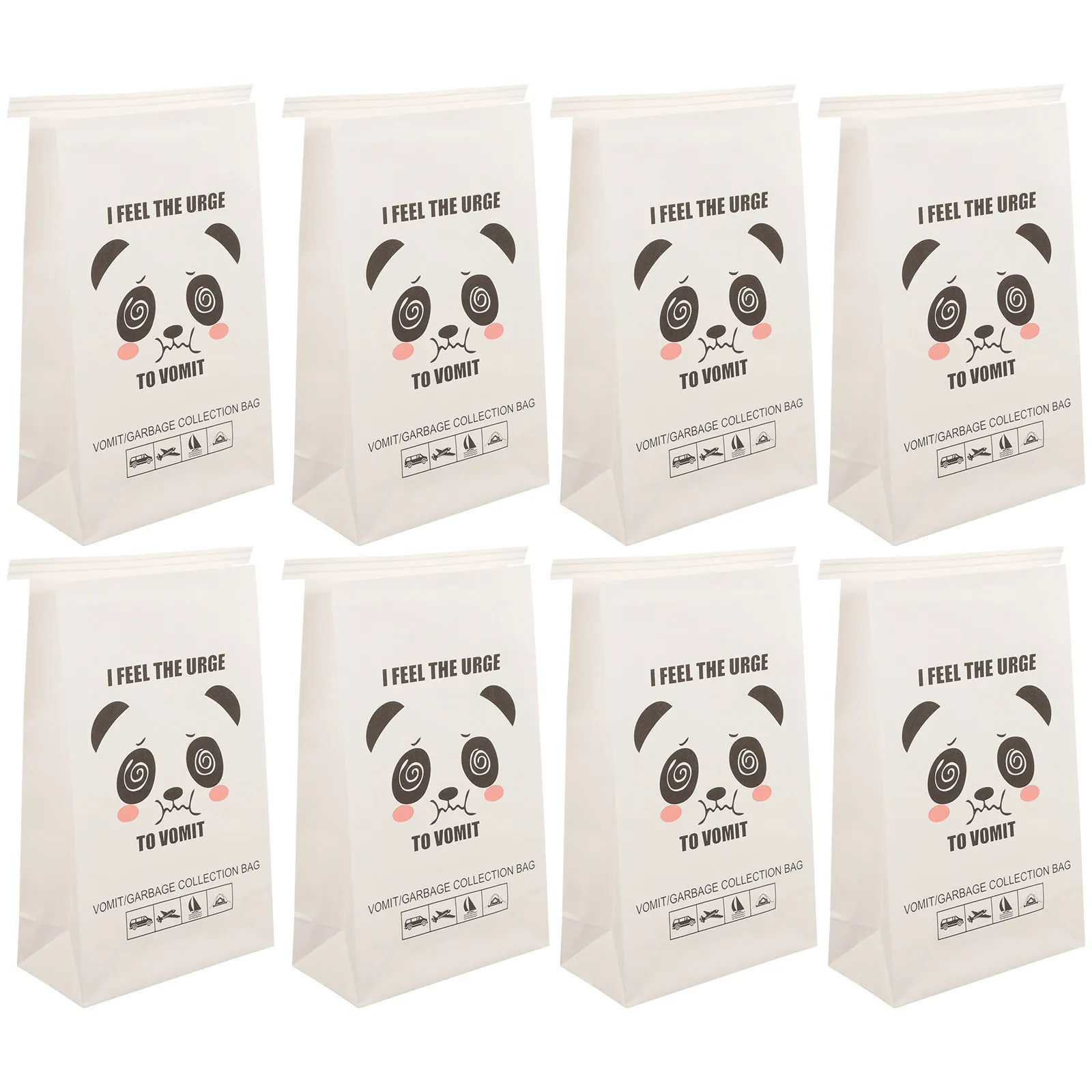 25pcs 일회용 구토 가방 대용량 멀미 방지 파우치 여행용 비행기 기차 버스 공공 장소 쓰레기 봉투