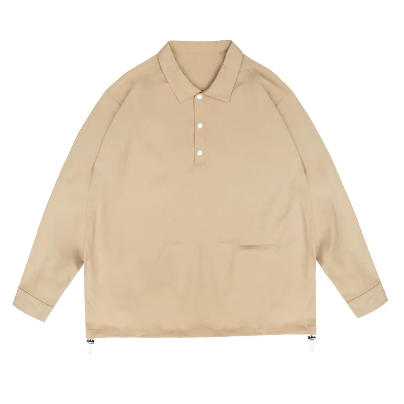 

2023 off-the-shelf polo, loose pockets, drawstring blouse, men's jacket