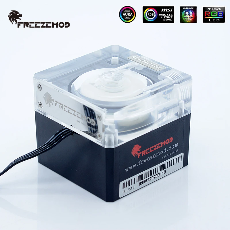 Zemod-pc Bomba de Refrigeração de Água Bomba Silenciosa Pwm Regulação de Temperatura Integrada Fluxo 800lh Pu-fs4m-j Mudo - Imagem 6
