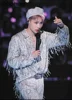 Fashion Solid Color Long Sleeve Clothes Loose Comfortable Pants Men Women Tassel Sequin Shiny Trendy Shirt Two-Piece Sets 1