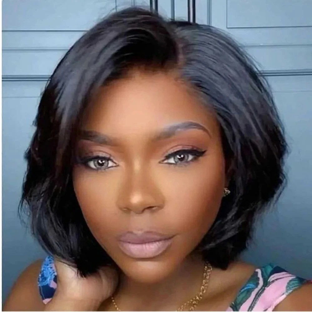 Pixie Cut Wig Transparent Lace Human Hair Wigs For Women Straight Short Bob Wig 13x4 Lace Prepluck Brazilia Human Hair
