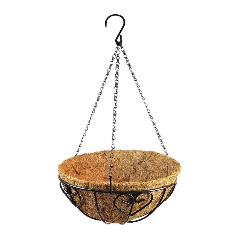 

Hang Flower Pots Metal Baskets for Plants Hang Planter Basket Garden Plant Basket Planter for Garden Patio Deck Porch Plants