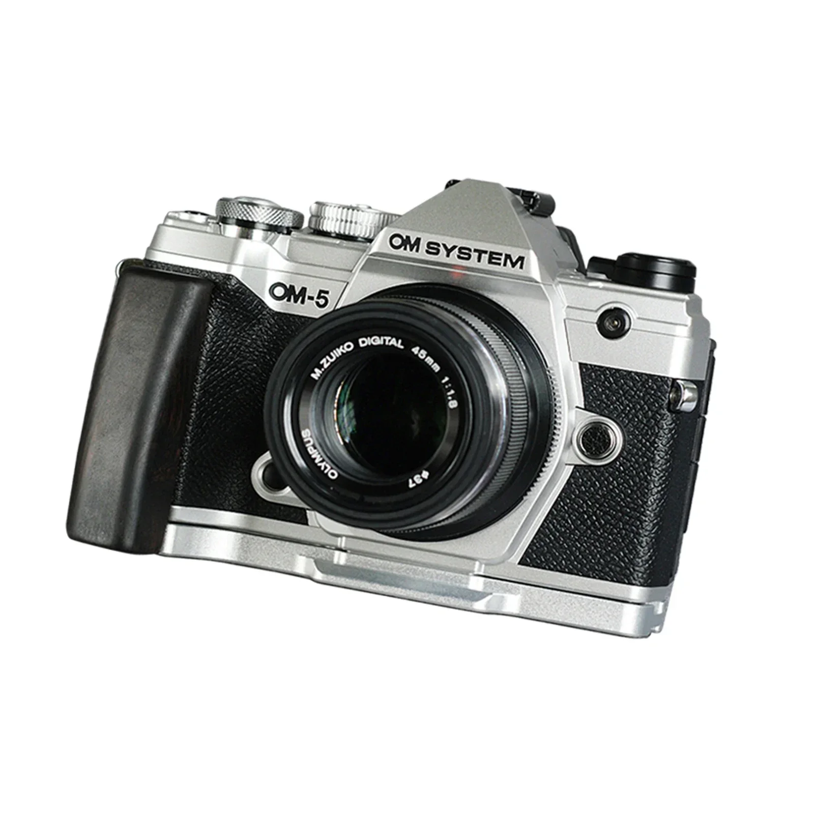 OLYMPUS EP7用ハンドグリップ （黒檀/アルミニウム)（ウッド