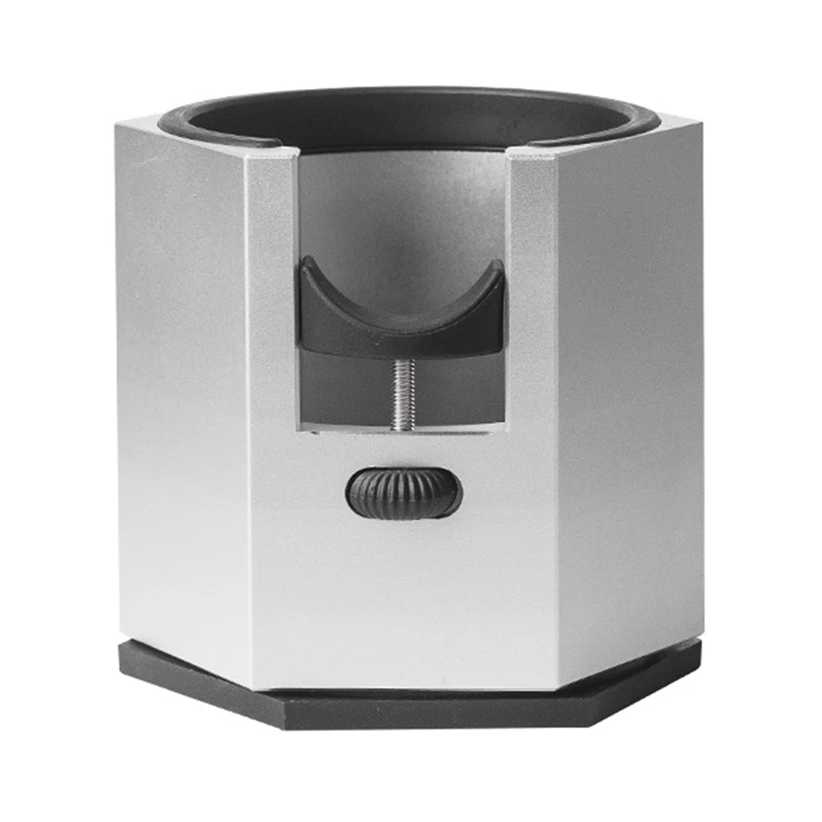 

Diamond Stainless steel Coffee Filter Handle Holder Espresso Mat Stand Coffee Tamper Base Rack Accessories Silvery