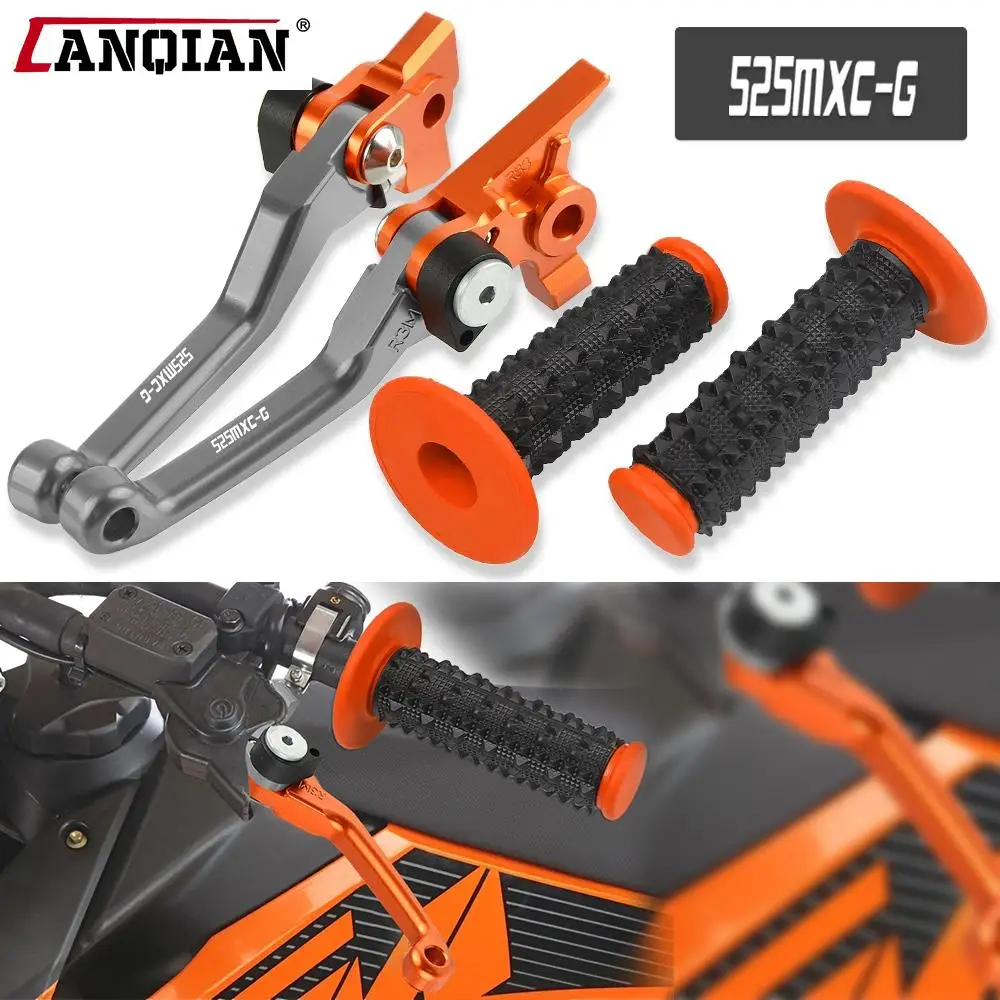 

Motorcycle Aluminum Dirt Bike Brake Clutch Levers 7/8'' Rubber Handle Bar Grips For 525MXCG 525 MXC-G 2003 2004 2005 Accessories