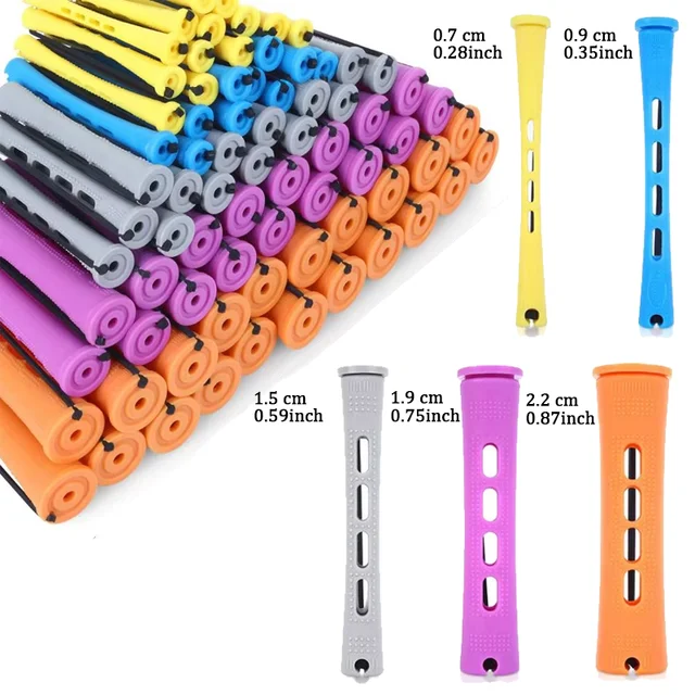 20 Pieces Of Perm Curling Rods 5 Sizes Of Curling Irons Plastic Cold Wave Rods Perming Rods Curling Irons Hair Styling Tools 1
