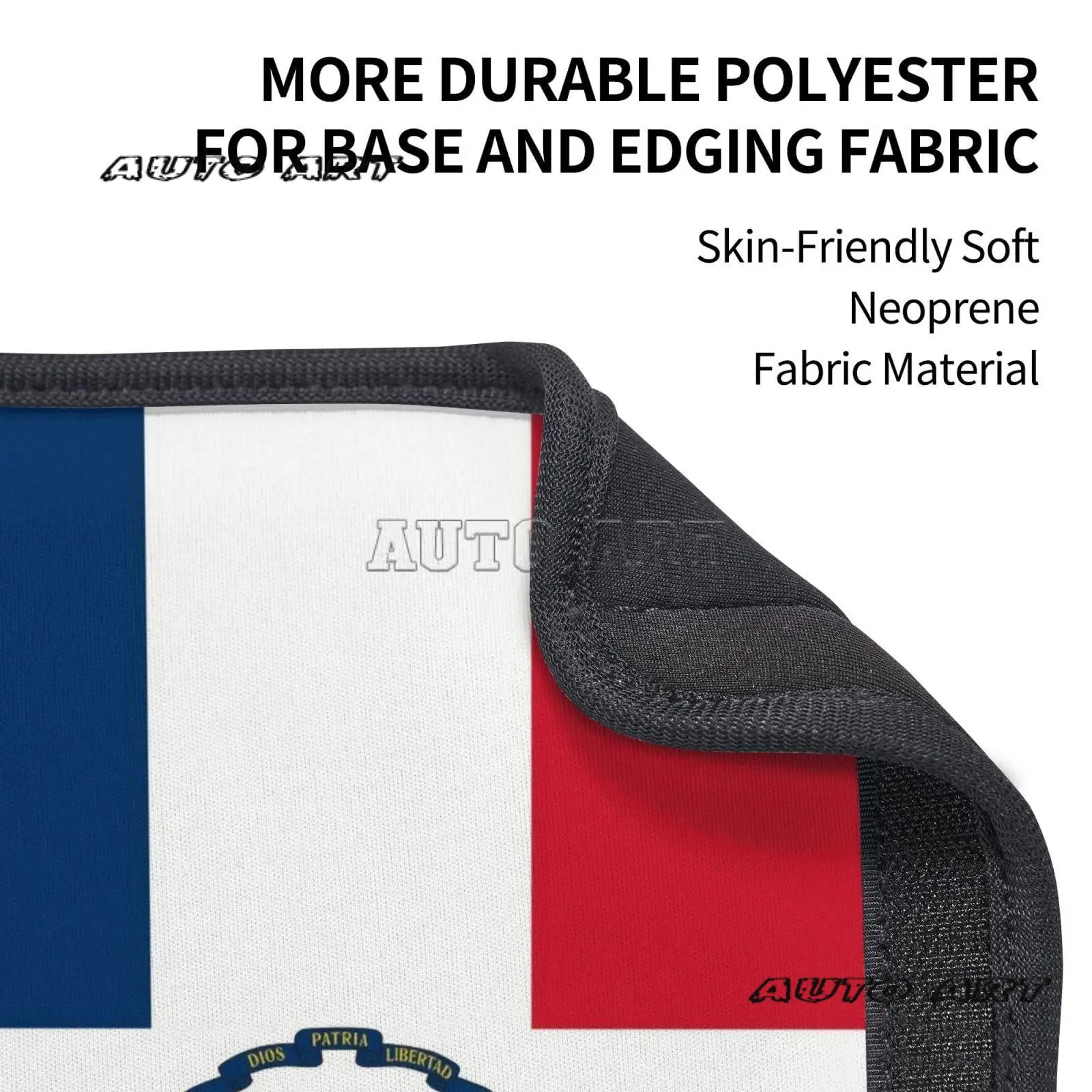 Dominican Republic Flag 2 PCS Car Seat Belt Pad Cover for Adults, Suitable for Car Seat Belt Backpack Shoulder Bag