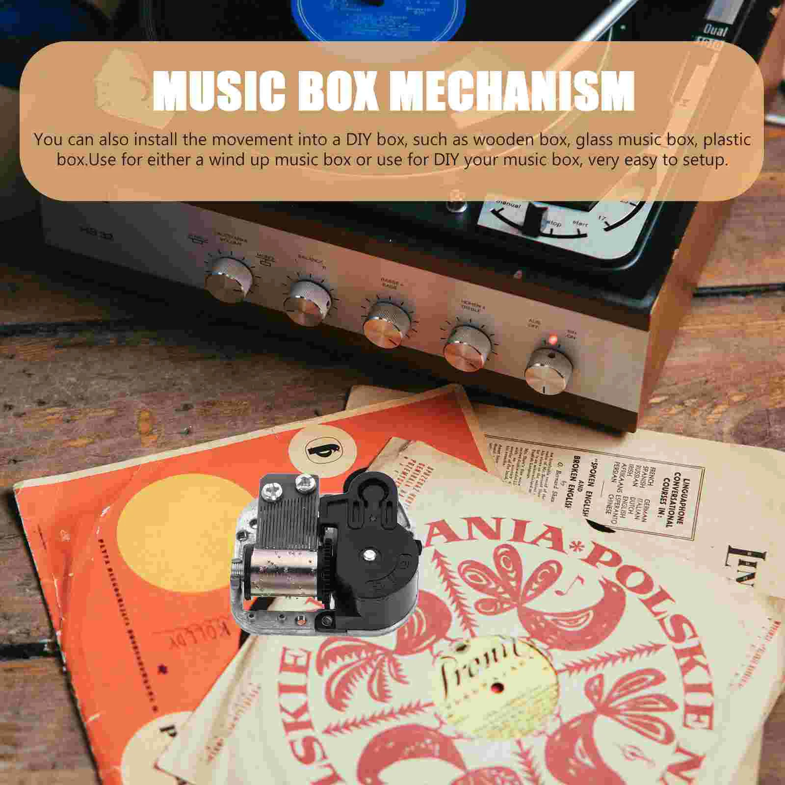 Mini Handcrank Clockwork Mechanism Music Box Movement