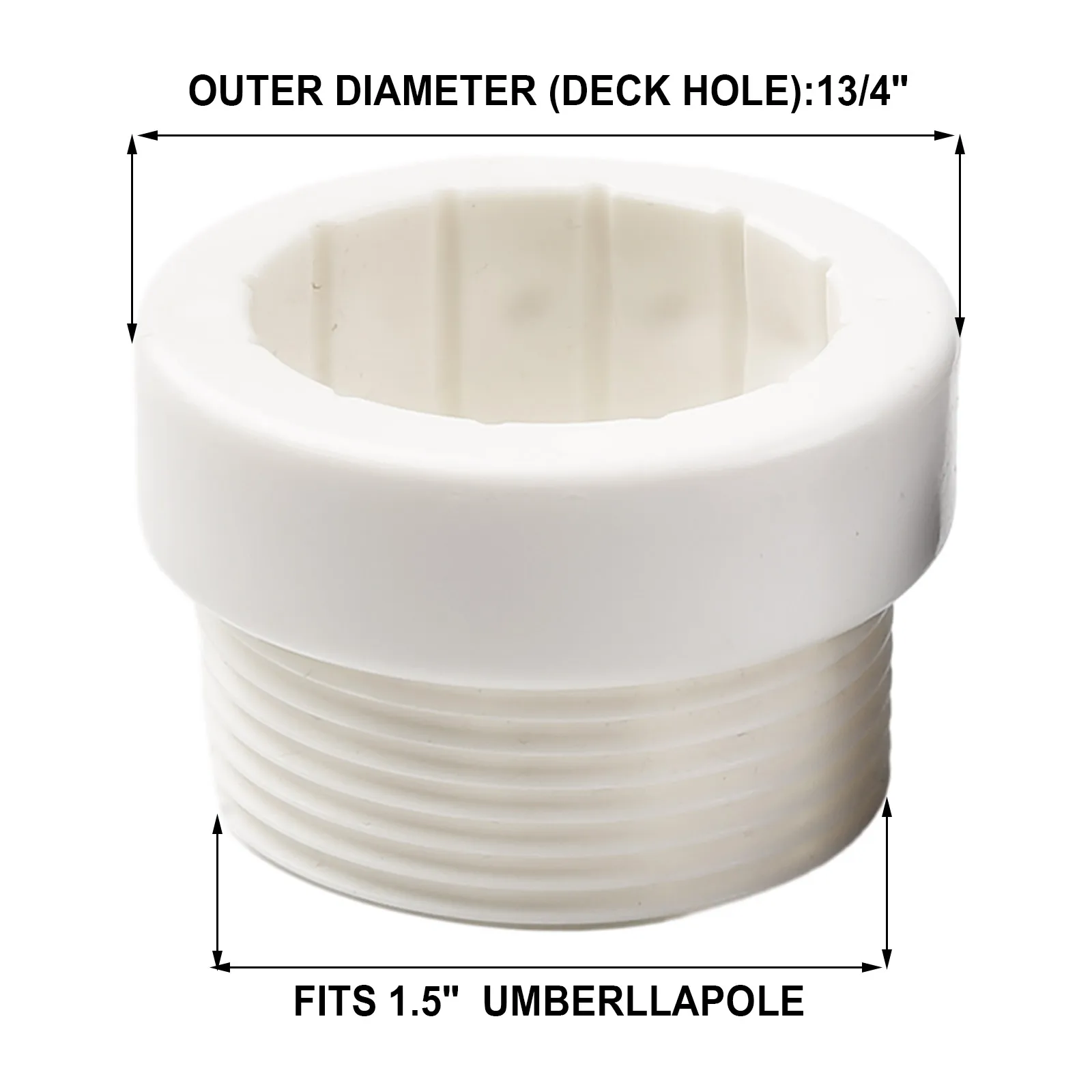 Umbrella Parts Pole Stabilizers Accessories And Black+white Plastic Premium Sleeves-Sturdy Umbrella Stabilizer