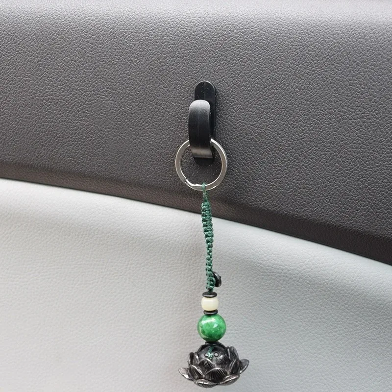 Car Self-Adhesive Hooks Mini Holder Auto Interior Organizer Ornaments Hook Home Bathroom Universal Holder Hooks Car Pendant 4