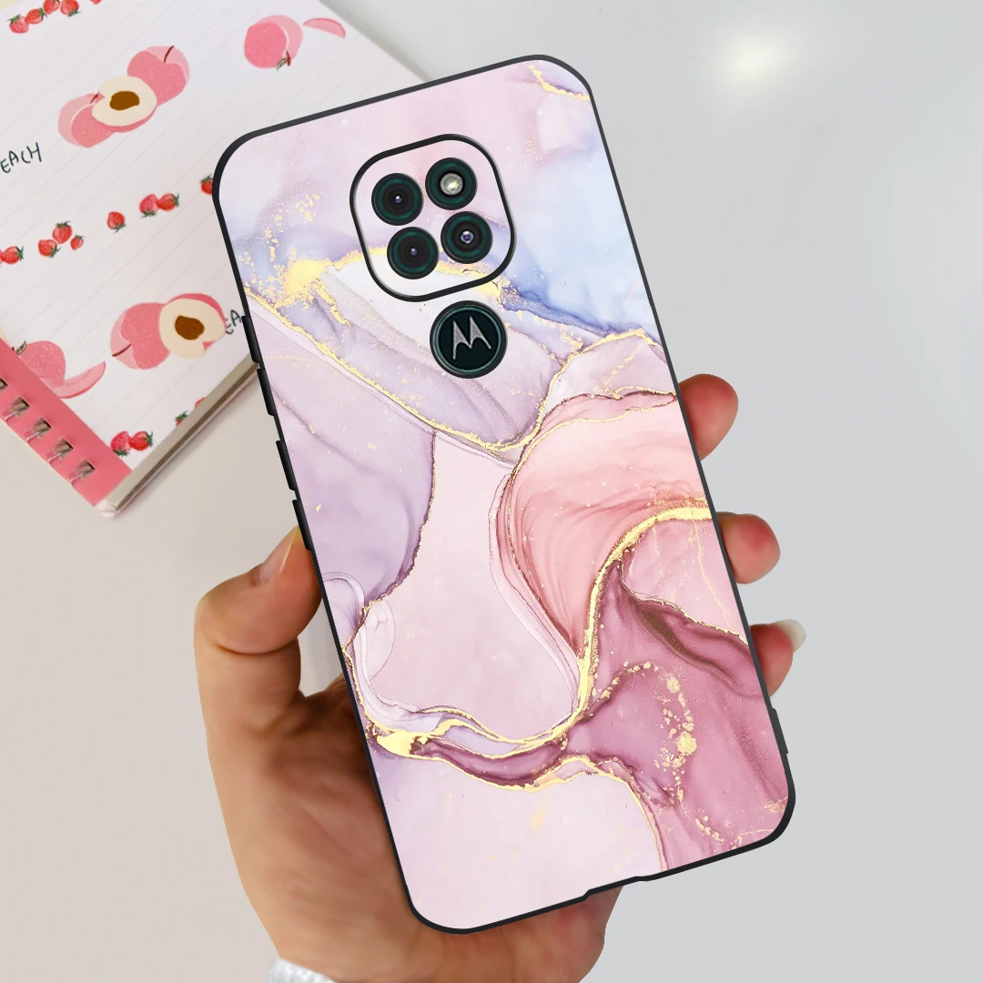 Cute Cat Cartoon Painted Soft Silicone Phone Case Cover - Compatible with Motorola Moto G9