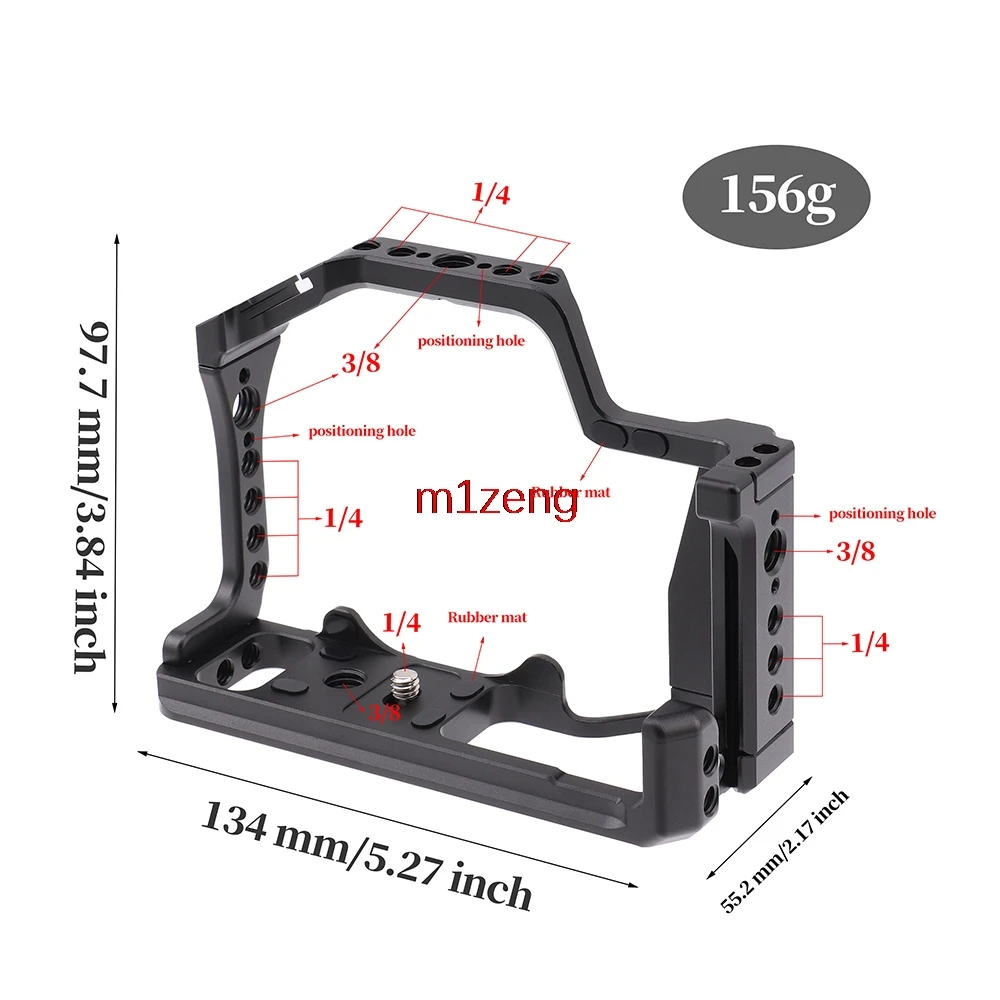 Alloy quick release Rabbit cage Rig Handle Film Arm support bracket Stabilizer For canon EOS M50 Mark II/M50/M5 camera tripod
