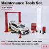 12Pcs/Set Diorama 1/64 Car Garage Maintenance Tools Alloy Die-Cast Model Car Garage Display Scene Model Toy 3